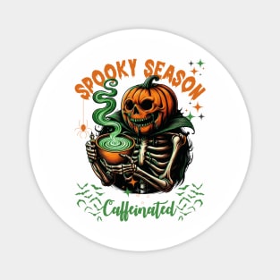 Spooky Halloween Witch Coffee Lover Magnet